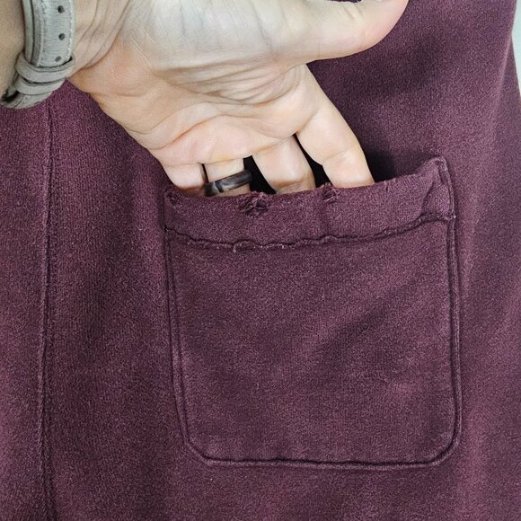 Y2K Abercrombie & Fitch Spellout Sweatpants Men's Small Burgundy Casual Lounge - Picture 6 of 11